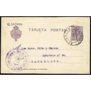 España Spain Entero Postal 50 Alfonso XIII 1921 Betanzos