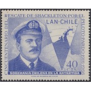 Chile A- 236 1967 50 Años del rescate de Shackleton por el piloto Pardo MNH Chile A- 236 1967 50 Años del rescate de Shackleton por el piloto Pardo MNH