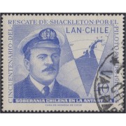 Chile A- 236 1967 50 Años del rescate de Shackleton por el piloto Pardo usado Chile A- 236 1967 50 Años del rescate de Shackleton por el piloto Pardo usado
