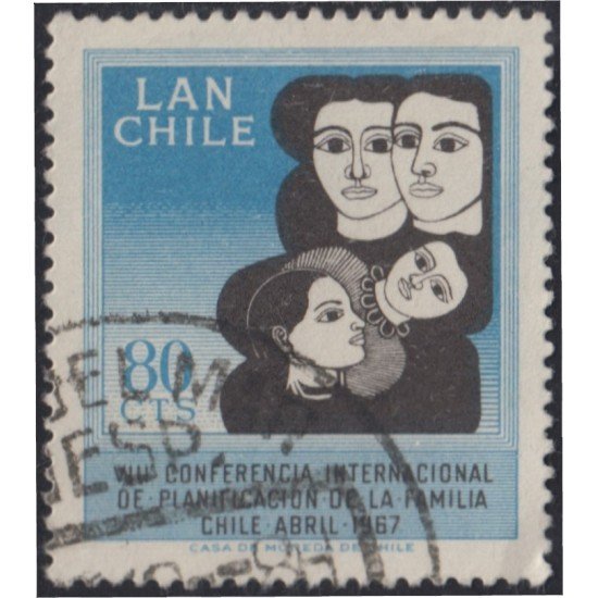 Chile A- 237 1967 Planificación familiar usado Chile A- 237 1967 Planificación familiar usado