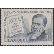 Chile A- 238 1967 Poeta latinoamericano Rubén Darío MNH