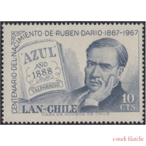 Chile A- 238 1967 Poeta latinoamericano Rubén Darío MH