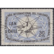 Chile A- 244 1967 Año Internacional del Turismo usado Chile A- 244 1967 Año Internacional del Turismo usado