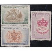 Chile A- 250/52 1968 Visita de La Reina Isabel II a Chile MNH Chile A- 250/52 1968 Visita de La Reina Isabel II a Chile MNH