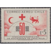 Chile A- 256 1968 50 Años de la liga de sociedades de la Cruz Roja MNH Chile A- 256 1968 50 Años de la liga de sociedades de la Cruz Roja MNH
