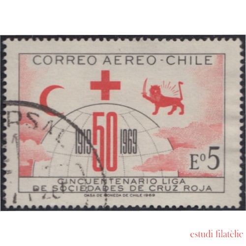 Chile A- 256 1968 50 Años de la liga de sociedades de la Cruz Roja  MH