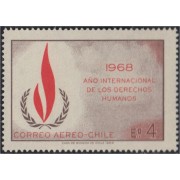 Chile A- 261 1969 Año Internacional de Los Derechos Humanos MNH