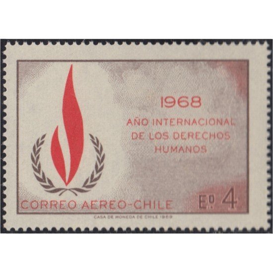 Chile A- 261 1969 Año Internacional de Los Derechos Humanos MNH Chile A- 261 1969 Año Internacional de Los Derechos Humanos MNH