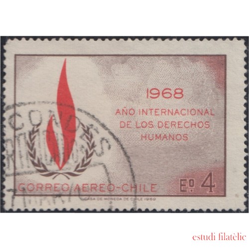 Chile A- 261 1969 Año Internacional de Los Derechos Humanos usado