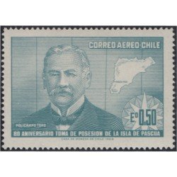 Chile A- 263 1970 Policarpo Toro MNH Chile A- 263 1970 Policarpo Toro MNH