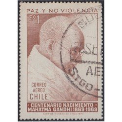 Chile A- 266 1970 Mahatma Gandhi usado Chile A- 266 1970 Mahatma Gandhi usado