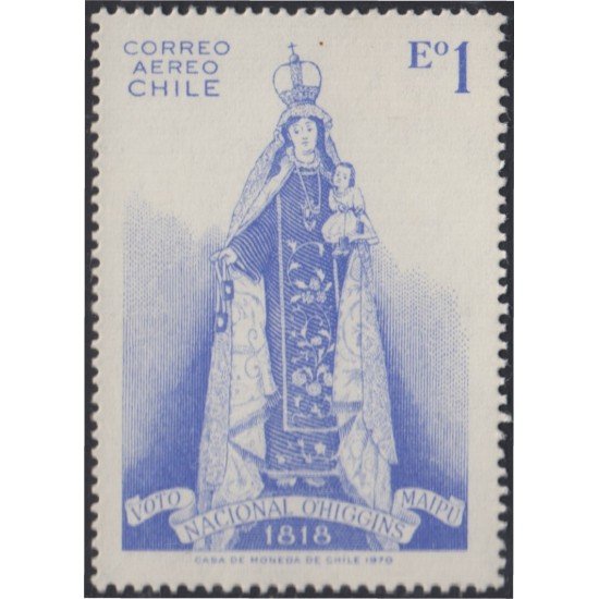 Chile A- 267 1970 Campaña Nacional para monumento a O´Higgins MNH Chile A- 267 1970 Campaña Nacional para monumento a O´Higgins MNH
