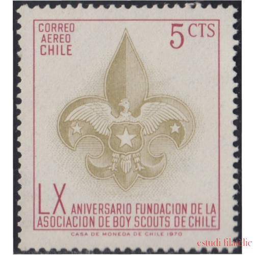 Chile A- 275 1971 LX Aniversario fundación de la asociación de Boy Scouts MNH