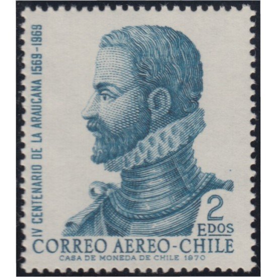 Chile A- 277 1972 Alonso de Ercilla y Zuniga MNH Chile A- 277 1972 Alonso de Ercilla y Zuniga MNH