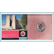 Luxemburgo 2018 Cartera Euroset 5 € euros Bimetal Plata Niobio Château Koerich