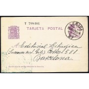 España Spain Entero Postal 69 Matrona 1934 Lérida