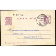 España Spain Entero Postal 69 Matrona 1936 Berlanga