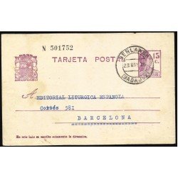España Spain Entero Postal 69 Matrona 1936 Berlanga España Spain Entero Postal 69 Matrona 1936 Berlanga