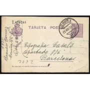 España Entero Postal 50 Alfonso XIII 1925 Coruña