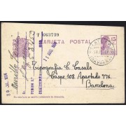 España Spain Entero Postal 69 Matrona 1934 Villatuerta