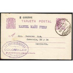 España Spain Entero Postal 69 Matrona 1933 Tarragona España Spain Entero Postal 69 Matrona 1933 Tarragona