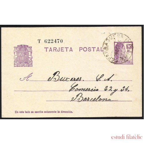 España Spain Entero Postal 69 Matrona 1936 Esparreguera