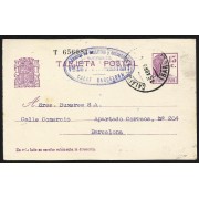 España Spain Entero Postal 69 Matrona 1934 Calaf