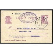 España Spain Entero Postal 69 Matrona 1936 Bellpuig