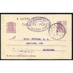 España Spain Entero Postal 69 Matrona 1936 Bellpuig España Spain Entero Postal 69 Matrona 1936 Bellpuig