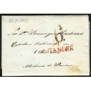 España Prefilatelia Carta de Santander a Medina de Pomar 1831