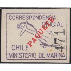 Chile Servicio Oficial 6 1907 Marina Oficial MNH