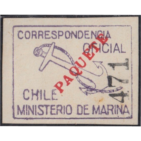 Chile Servicio Oficial 6 1907 Marina Oficial MNH Chile Servicio Oficial 6 1907 Marina Oficial MNH