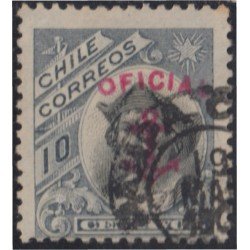 Chile Servicio Oficial 15 1907 Timbres postales de 1878-1905 usado