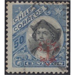 Chile Servicio Oficial 18 1907 Timbres postales de 1878-1905 usado