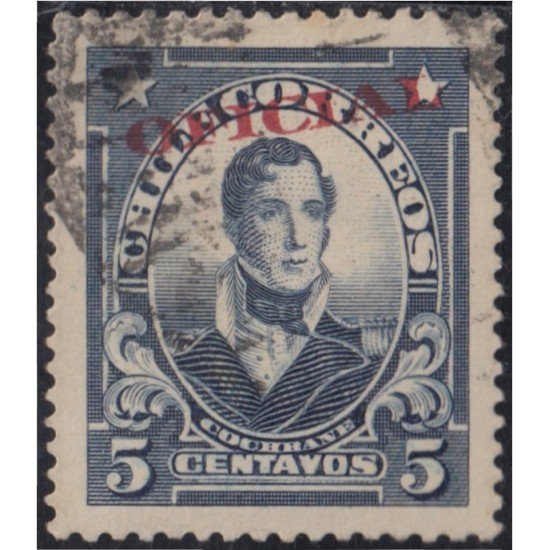 Chile Servicio del Estado 25 1928 Timbres postales de 1915-1927 usado Chile Servicio del Estado 25 1928 Timbres postales de 1915-1927 usado