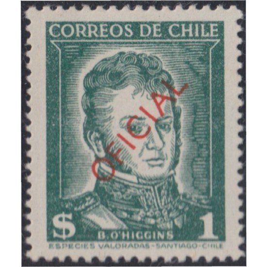 Chile Servicio del Estado 59 1953/54 Timbres postales de 1952-1953 MH