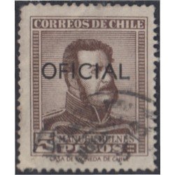 Chile Servicio del Estado 63 1956/58 Timbres postales de 1956-1957 usados