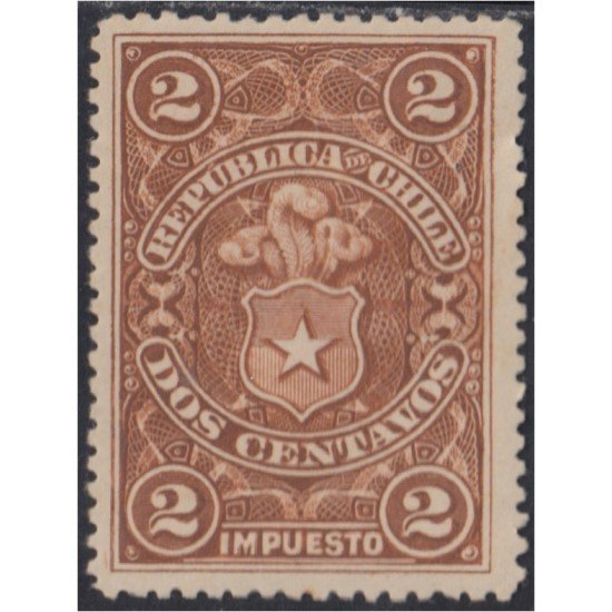 Chile Fiscales Postales 8 1900 Varios marcos MH Chile Fiscales Postales 8 1900 Varios marcos MH