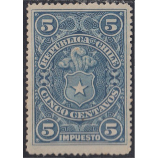 Chile Fiscales Postales 9 1900 Varios marcos MH Chile Fiscales Postales 9 1900 Varios marcos MH