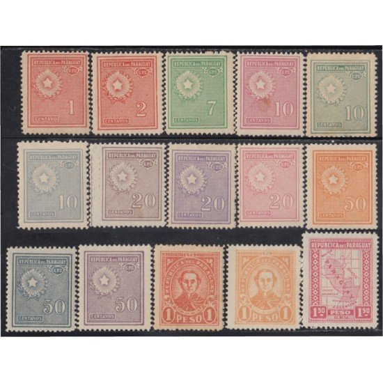 Paraguay 292/06 1929/35 (303 y 305 MH) Litografías MNH Paraguay 292/06 1929/35 (303 y 305 MH) Litografías MNH