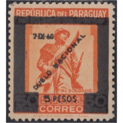 Paraguay 402 1940 Duelo Nacional al soldado MNH Paraguay 402 1940 Duelo Nacional al soldado MNH