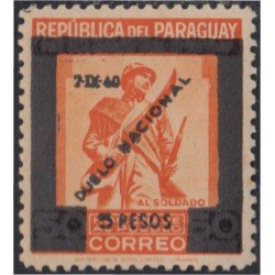 Paraguay 402 Duelo Nacional al soldado 1940 MH Paraguay 402 Duelo Nacional al soldado 1940 MH