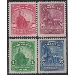 Paraguay 403/06 1940 Centenario de la muerte del Dr José Francia MNH Paraguay 403/06 1940 Centenario de la muerte del Dr José Francia MNH