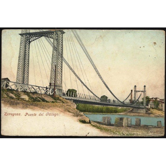 España Spain Postal Antigua Zaragoza - Puente de Gállego Purger & Co. München España Spain Postal Antigua Zaragoza - Puente de Gállego Purger & Co. München