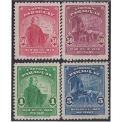 Paraguay 403/06 1940 Centenario de la muerte del Dr José Francia MH Paraguay 403/06 1940 Centenario de la muerte del Dr José Francia MH