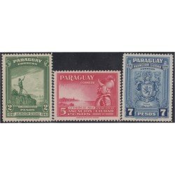 Paraguay 407/09 1941 Ciudad Asunción El indio Francisco e Yrala MNH Paraguay 407/09 1941 Ciudad Asunción El indio Francisco e Yrala MNH