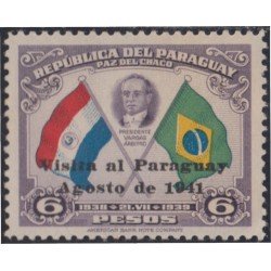 Paraguay 409A 1941 Presidente Vargas Arbitro MNH Paraguay 409A 1941 Presidente Vargas Arbitro MNH