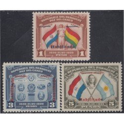 Paraguay 410/12 1941 Paz del Chaco Presidente Vargas Arbitro MNH Paraguay 410/12 1941 Paz del Chaco Presidente Vargas Arbitro MNH
