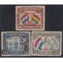 Paraguay 410/12 1941 Paz del Chaco Presidente Vargas Arbitro usados