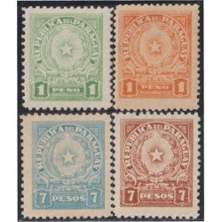 Paraguay 413/16 1942/43 Serie antigua Litografías MH Paraguay 413/16 1942/43 Serie antigua Litografías MH